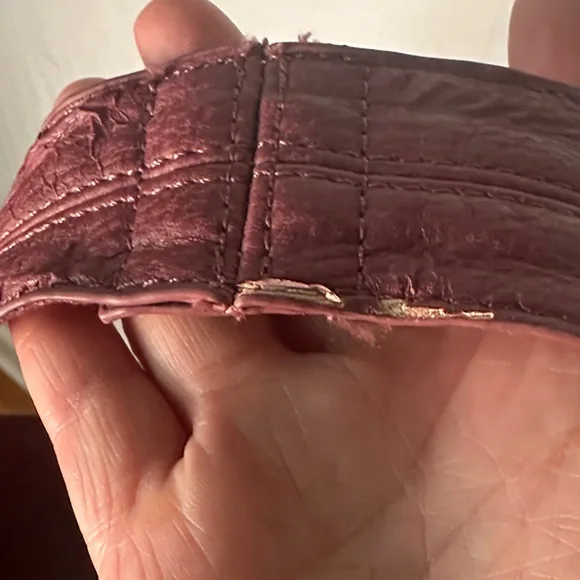 Chic Burgundy Leather Hobo Bag - Picture 4 of 8